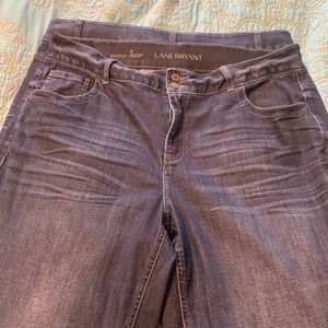 Lane Bryant bootcut tighter tummy technology dark denim size 18 worn a few times